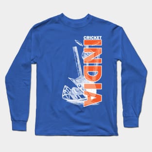 India Cricket Ball And Hat Memorabilia Long Sleeve T-Shirt